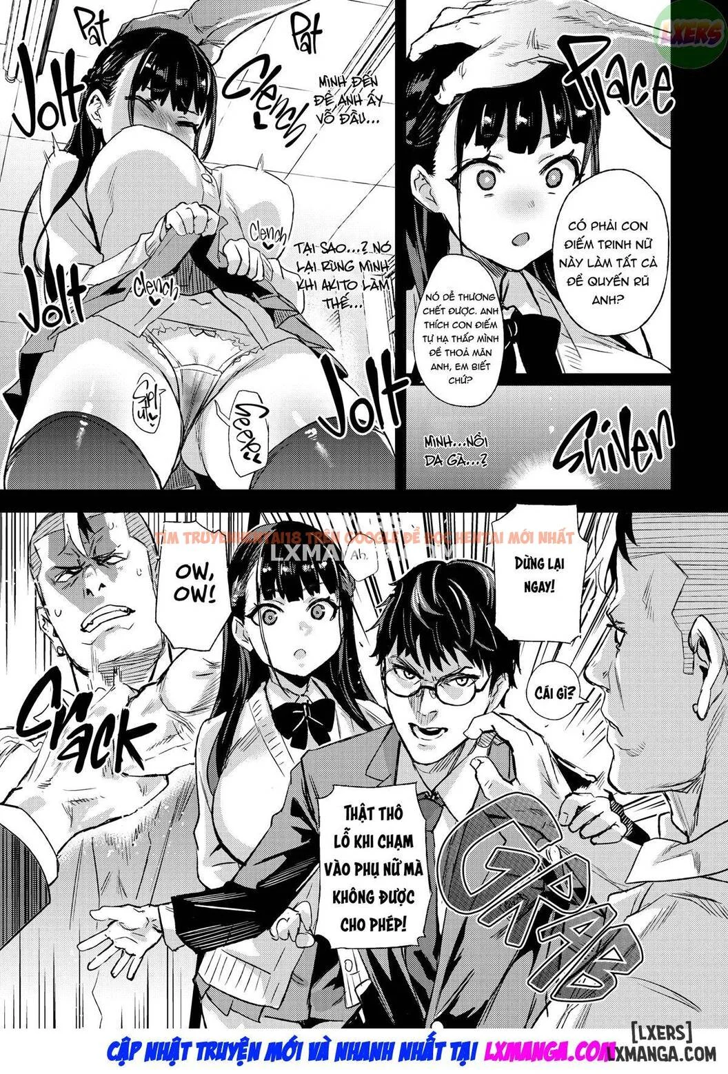 Phân cảnh trong truyện tranh anime hiếp dâm với tình huống đối đầu kịch tính.