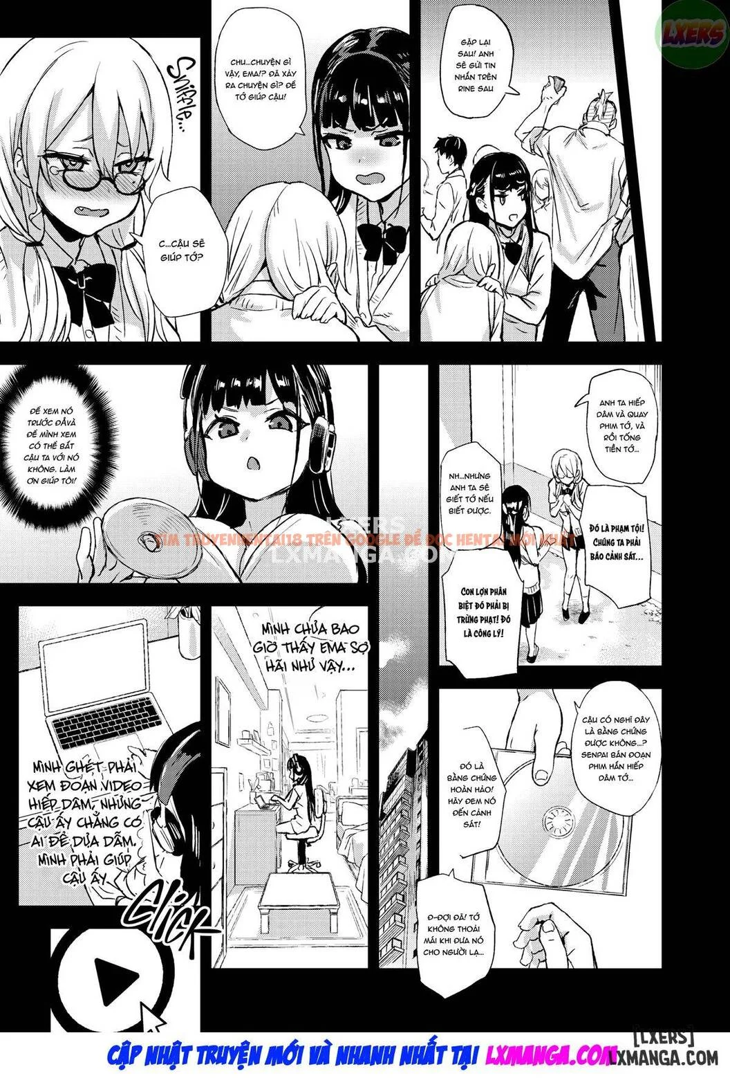 Trang truyện manga anime hiếp dâm mô tả tình huống nhân vật chính tìm kiếm sự giúp đỡ.
