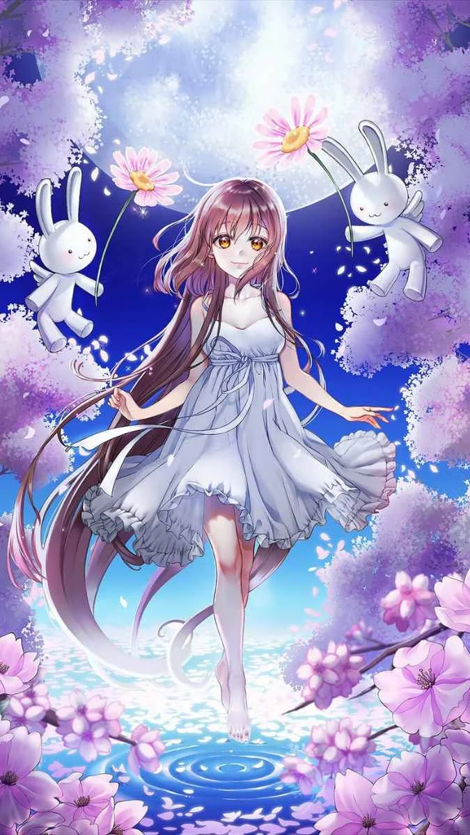 Hình nền anime nữ cực cute đáng yêu