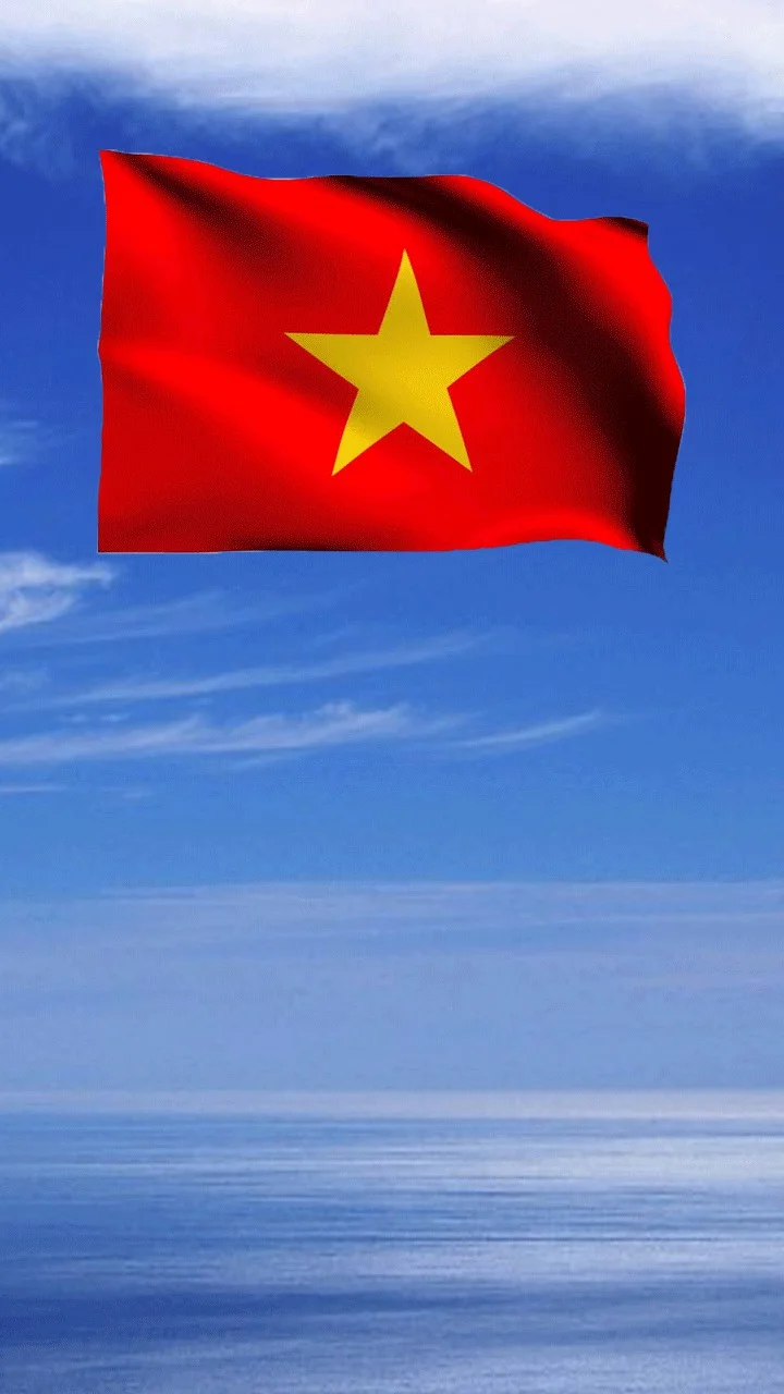 anh co do sao vang tren nen bien xanh