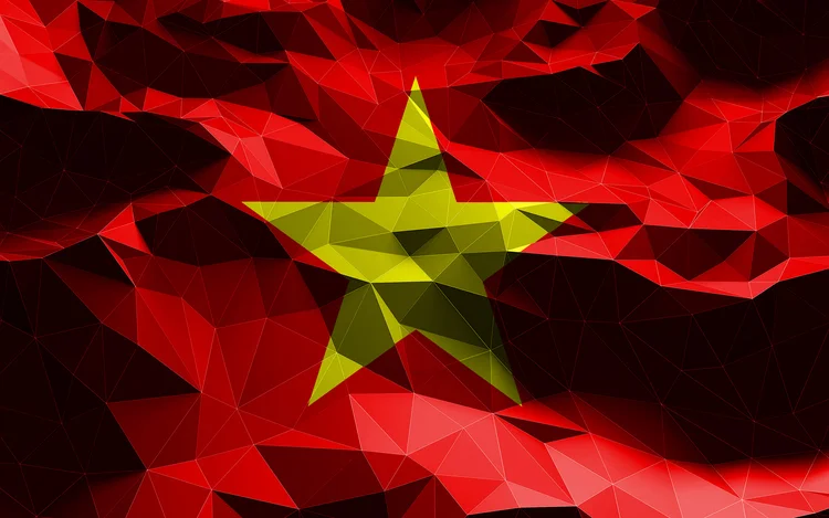 anh co do sao vang hoa tiet da giac hien dai