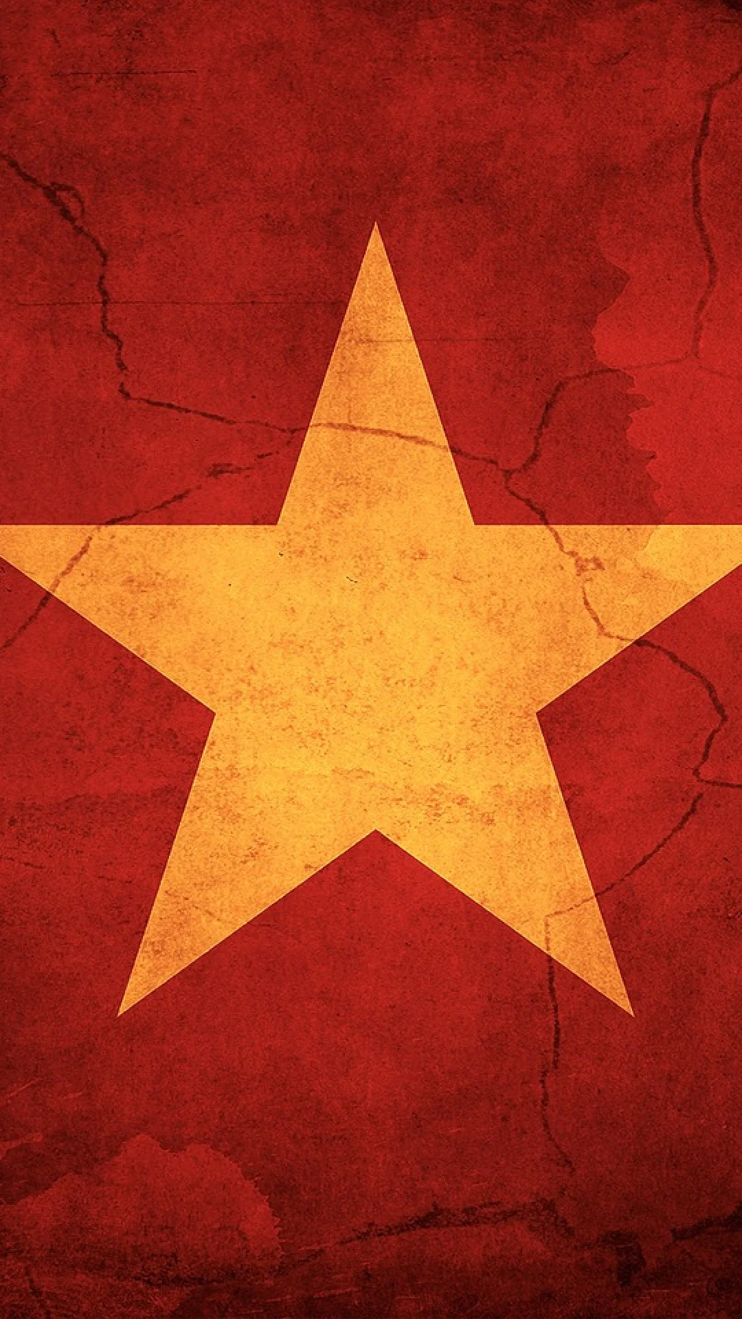 anh can canh ngoi sao vang tren nen do