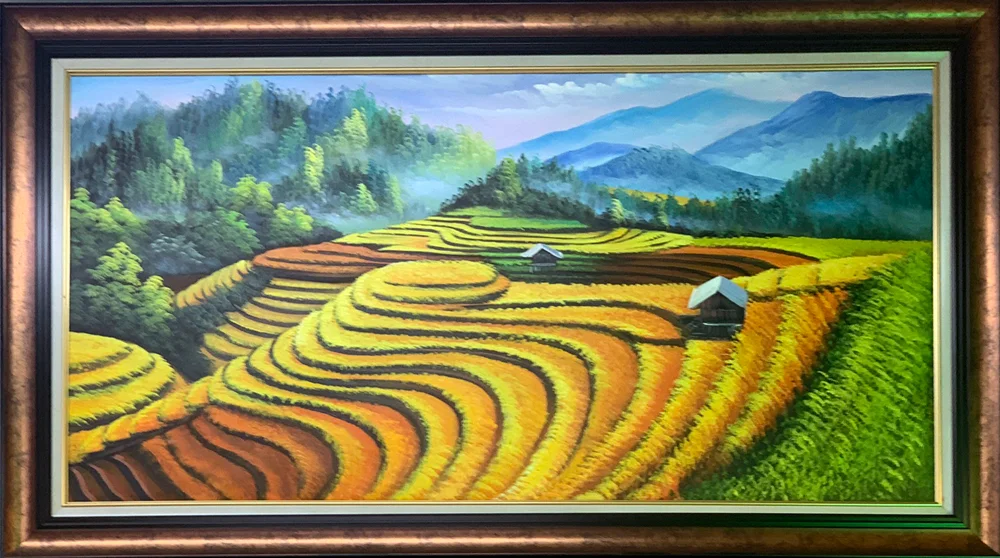 Tranh ruộng bậc thang sapa