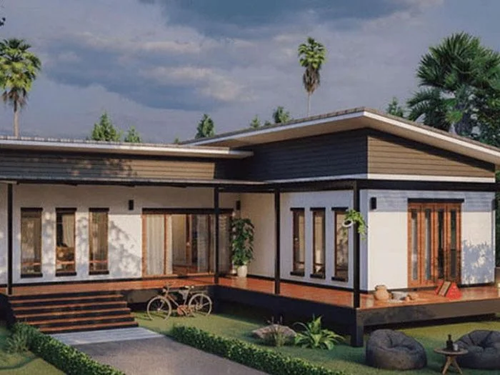 Nhà chữ L đa dạng về thiết kế.