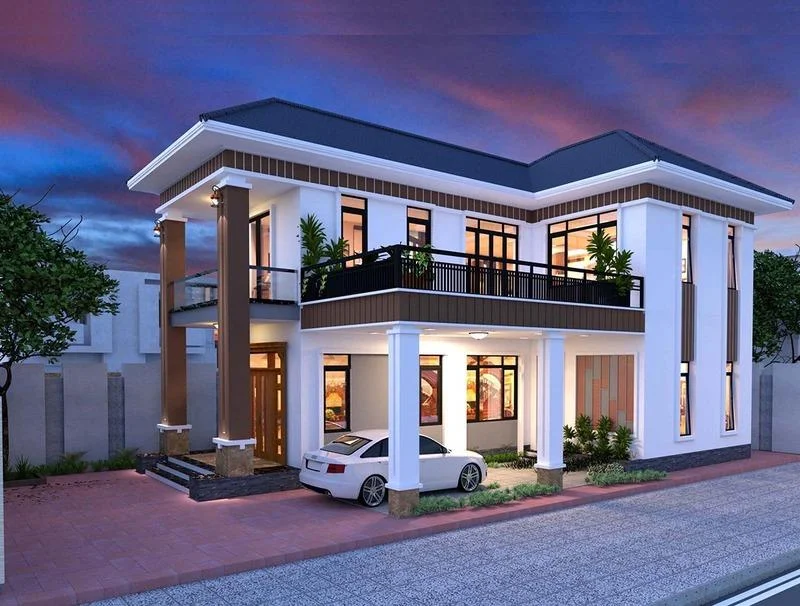 40+ Mẫu nhà chữ L cấp 4 đẹp, hiện đại, ấn tượng 2026 | DURAflex