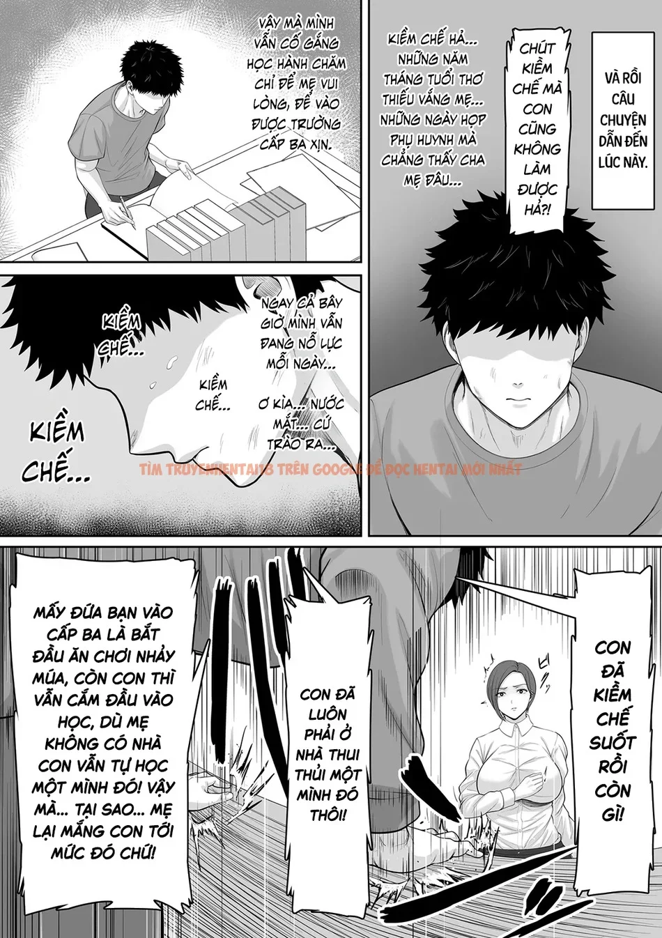 Tranh manga hentai cảnh sát với nhân vật nữ mặc đồng phục và nam nhân vật trong phòng.
