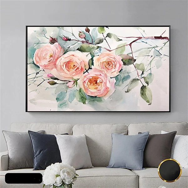 Tranh treo tường đẹp in hình hoa sang trọng GHX-6078