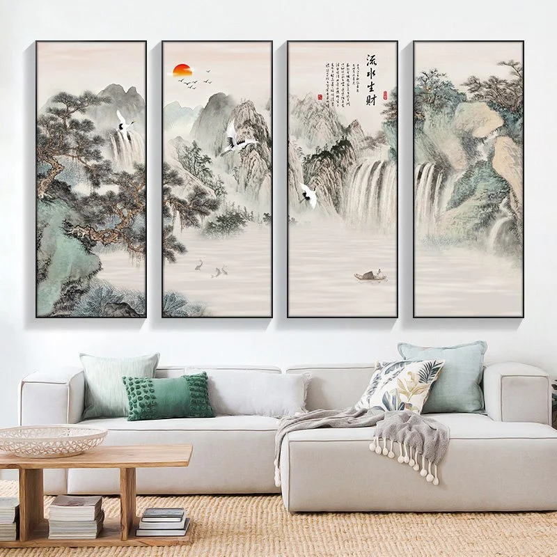 tranh treo tường sơn thủy hữu tình khổ lớn