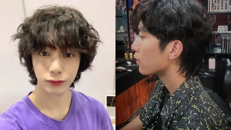 Mullet xoăn sẽ làm khuôn mặt của bạn trong ấn tượng