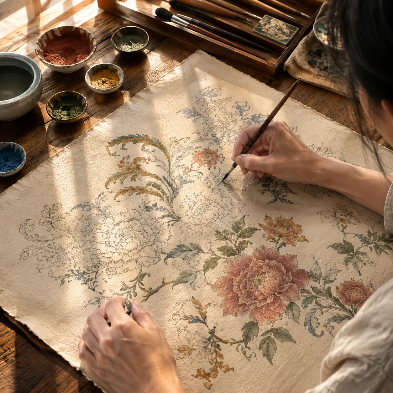 Mẫu vẽ trang trí thứ 7