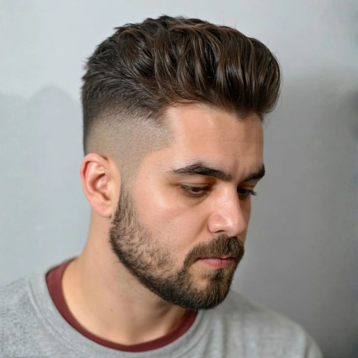 Tóc nam pompadour phù hợp cho các chàng trai mặt tròn