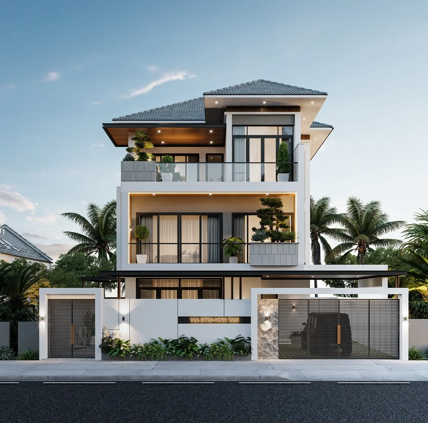 20+ Mẫu nhà mái nhật 3 tầng đẹp - Phù hợp gia đình nhiều thế hệ