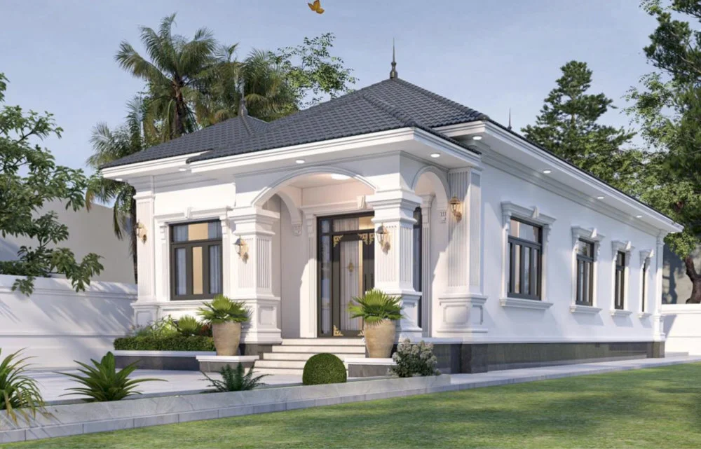 99+ mẫu nhà cấp 4 mái Nhật 4 phòng ngủ đẹp, hiện đại
