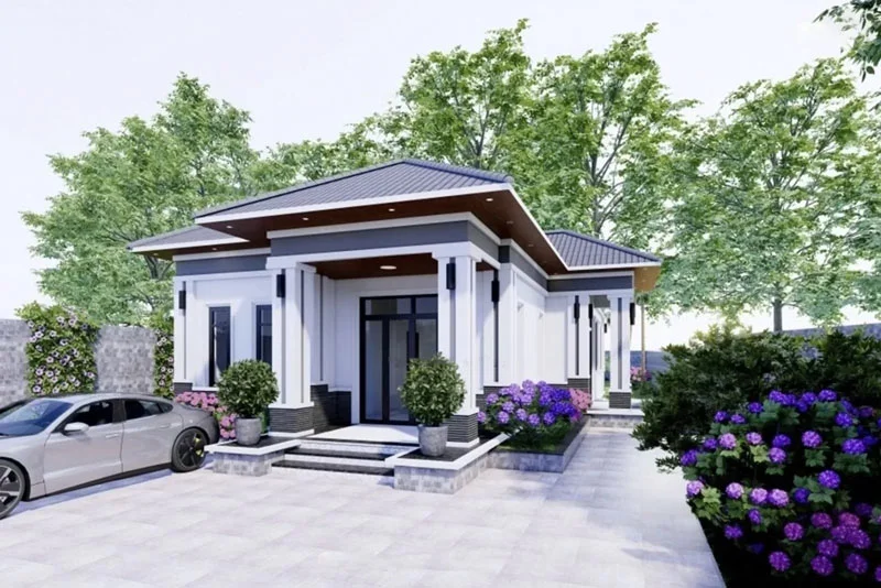 thiết kế nhà mái nhật