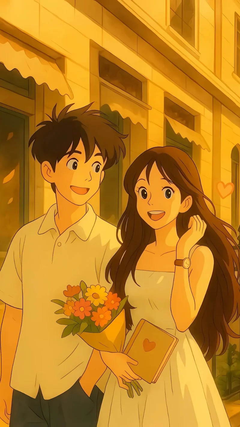 ảnh nền tình yêu điện thoại anime